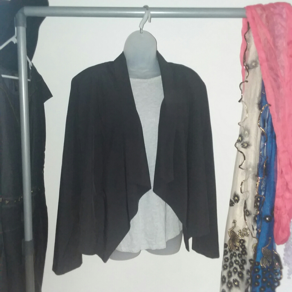 Torrid Black Lightweight Draped Jacket 3X